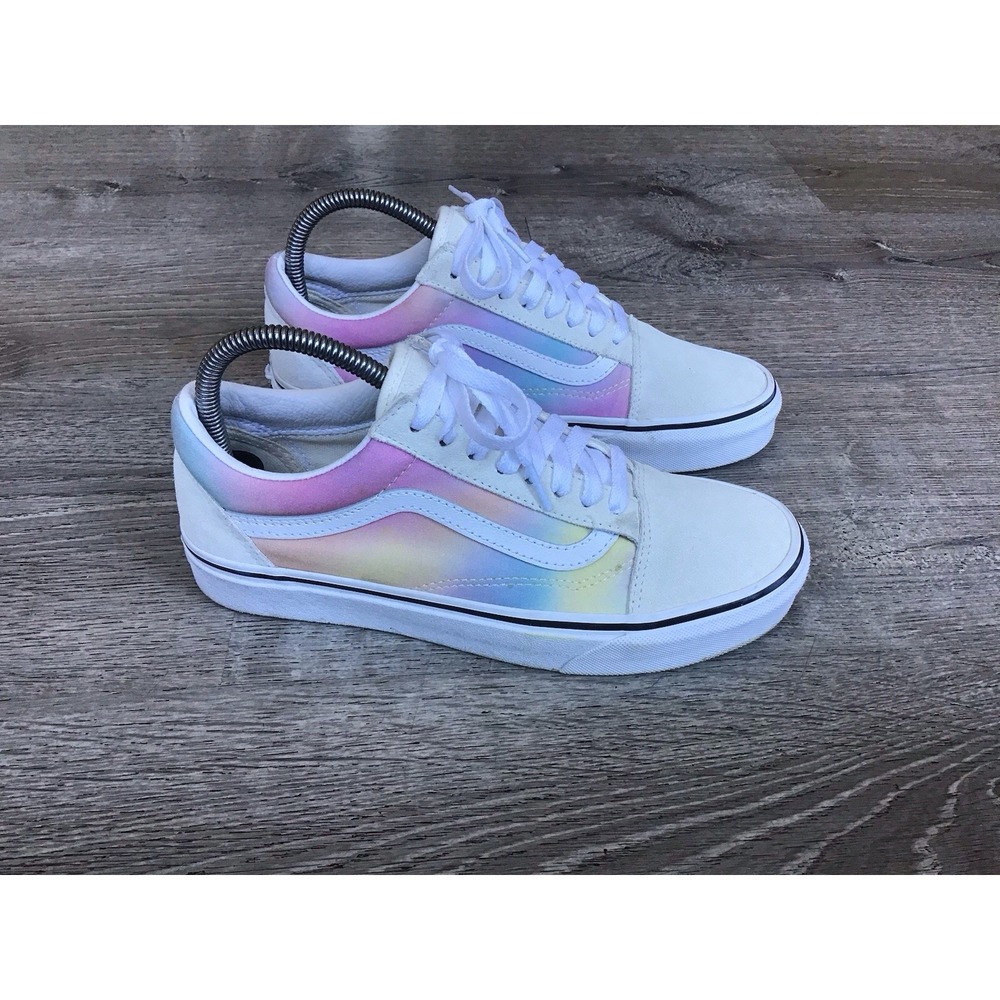 Vans Old Skool Shoes Womens Size 8.5 Aura Shift colorway Pastel Tie Dye Sneakers